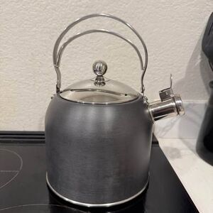 Masterclass Metal Stovetop Gray Teapot